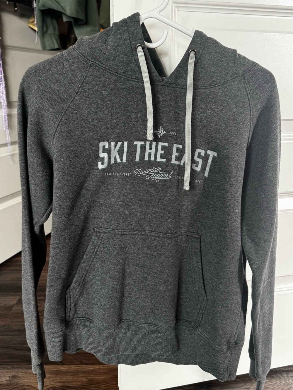 Ski The East Men's Dark Gray Pullover Hoodie